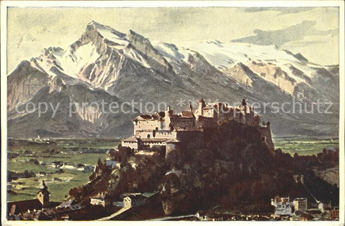 Salzburg Oesterreich Festung Hohensalzburg Untersberg