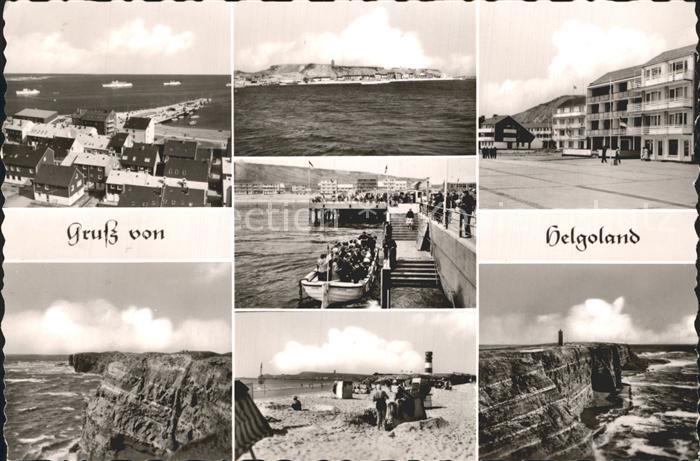 HELGOLAND Insel Schleswig-Holstein Strand Anlegestelle