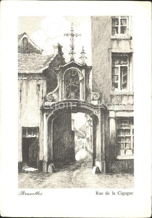 Bruxelles Bruessel Rue de la Cigogne