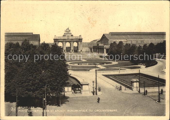 Bruxelles Bruessel Porte Tervueren Arcade Monumentale Cinquantenaire