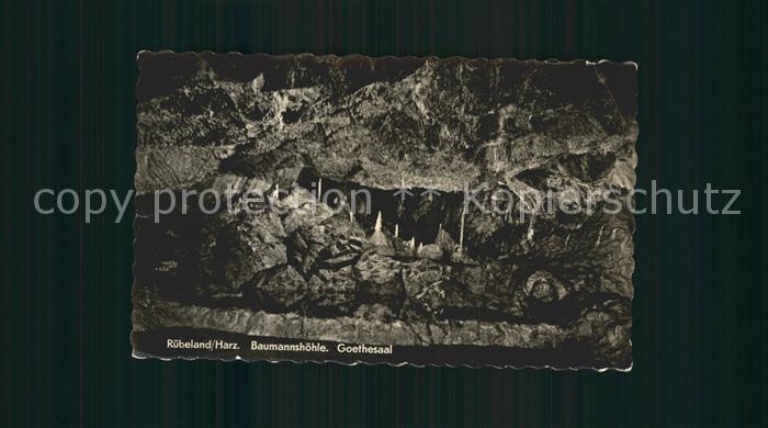 Hoehlen Caves Grottes Rübeland Harz Baumannshöhle Goethesaal