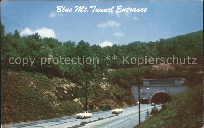 Autobahn Blue Mt. Tunnel Entrance Highway Pennsylvania Turnpike