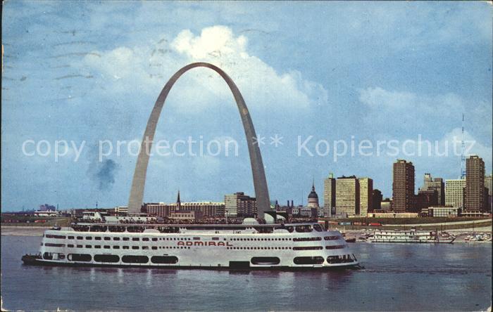 Faehre Ferry Bac Traghetto-- S.S. Admiral Saint Louis Eero Saarinen Gateway Arch