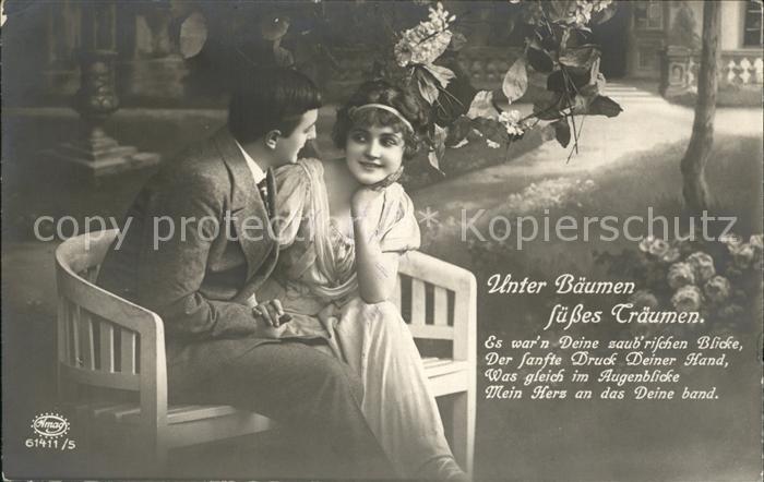 Foto Amag Nr. 61411/5 Paar Poesie Unter Bäumen süsses