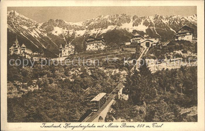 Zahnradbahn Hungerburgbahn Innsbruck Maria Brunn