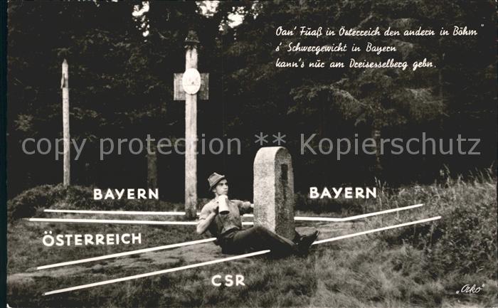 Grenze Douane Zoll Bayern Österreich CSR Dreisessel