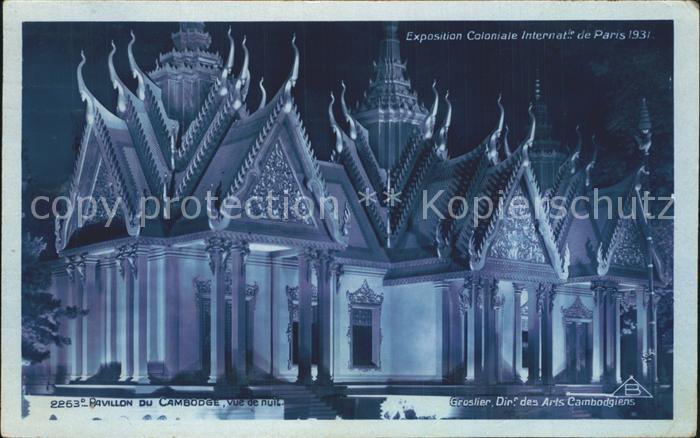 Exposition Coloniale Internationale Pari Pavillon du Cambodge