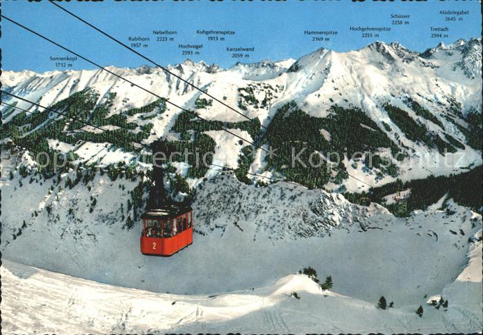 Seilbahn Walmendingerhorn Mittelberg Kleinwalsertal