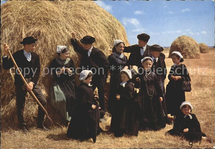 Trachten Frankreich Pays Maraichin Landwirtschaft Heuernte
