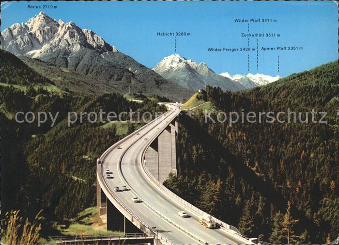 Bruecken Bridges Ponts Europabruecke Brennerautobahn Schoenberg