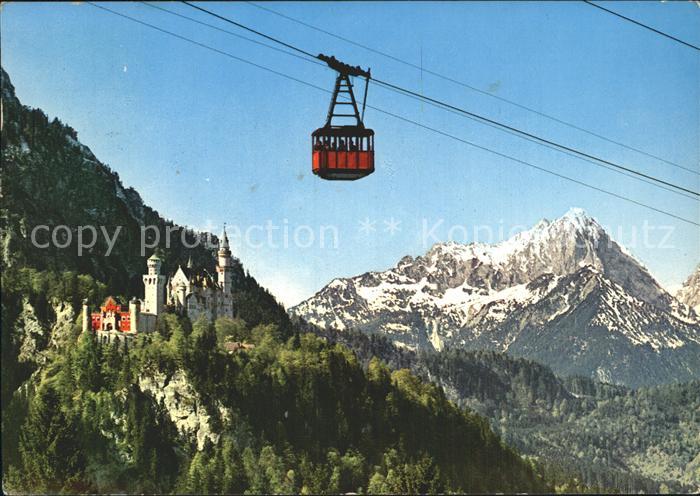 Seilbahn Tegelberg Schwangau Fuessen Koenigsschloss Neuschwanstein