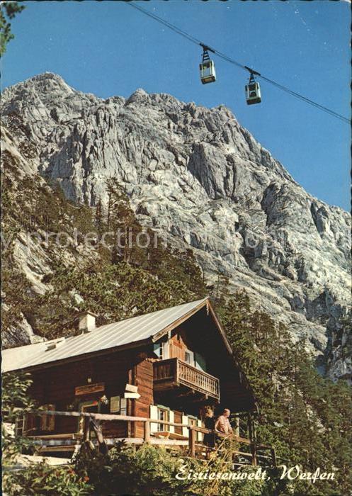 Seilbahn Eisriesenwelt Rasthuette Wimmer Huehnerkrallkopf Werfen