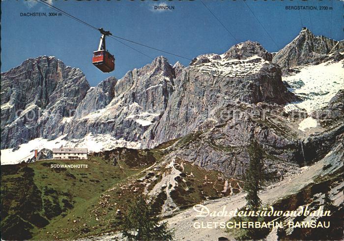 Seilbahn Dachsteinwand Gletscherbahn Ramsau Bergstation Hunerkogel
