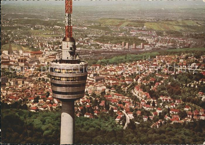 Fernsehturm Funkturm Stuttgart Fliegeraufnahme