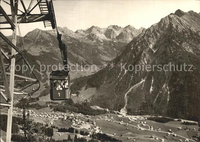 Seilbahn Walmendingerhorn Mittelberg Kleinwalsertal Hammerspitze
