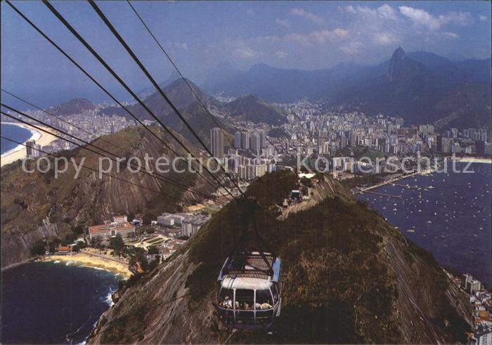 Seilbahn Rio de Janeiro Pao de Acucar Praia Vermelha Baia da Guanabara