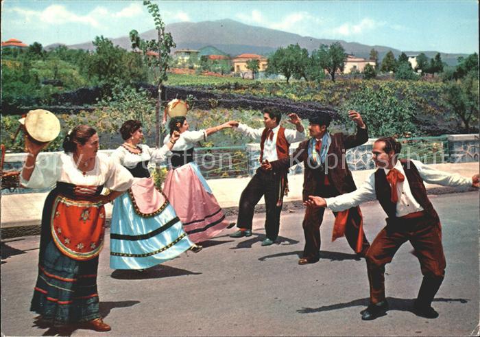 Tanz Taenzer Tarantella Siciliana Trachten Sizilien