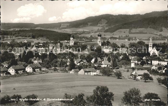 Isny Allgaeu Ansicht von der Dinkelackerschanze