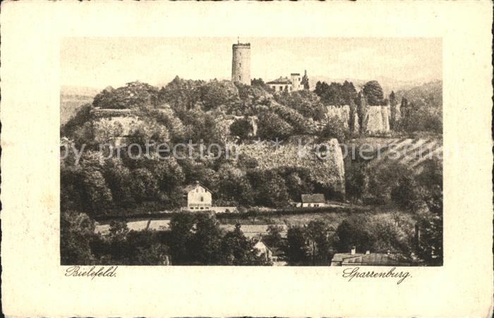 BIELEFELD  CITY Sparrenburg Kupfertiefdruck Buetten