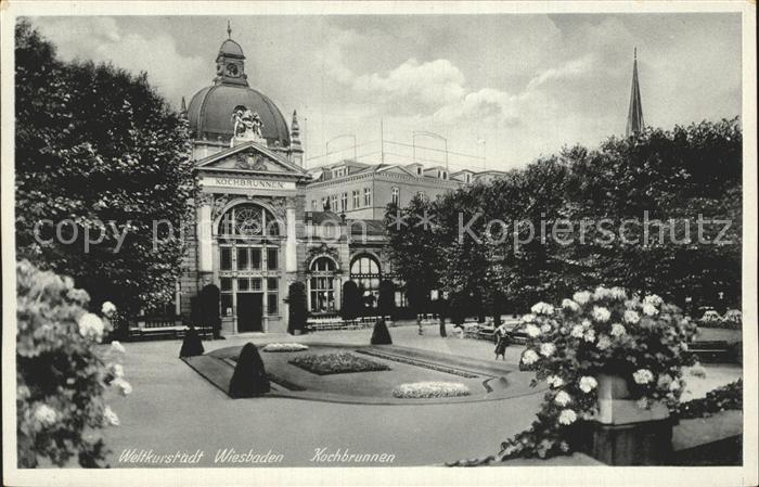 Wiesbaden Kochbrunnen Weltkurstadt