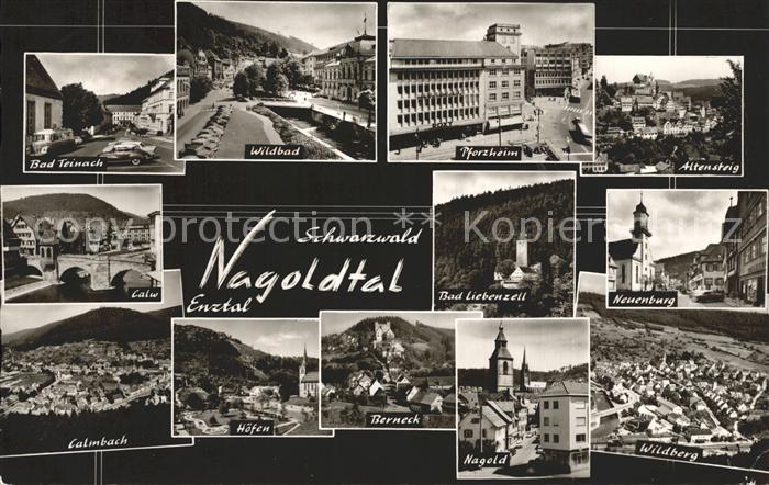 Pforzheim Staedte im Schwarzwald Nagoldtal Enztal Bromsilber