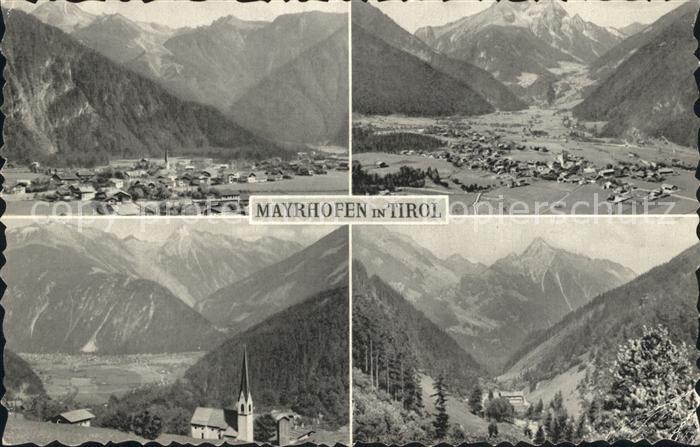 Mayrhofen Zillertal Gesamtansichten mit Alpenpanorama