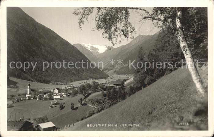 Neustift Stubaital Tirol Panorama Stubaier Alpen