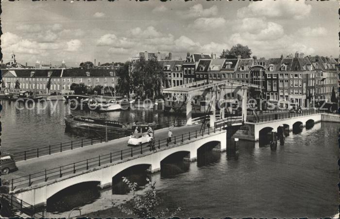 Amsterdam Niederlande Magere Brug over de Amstel Bruecke