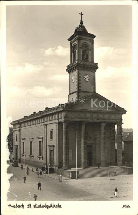 Ansbach Mittelfranken St Ludwigskirche