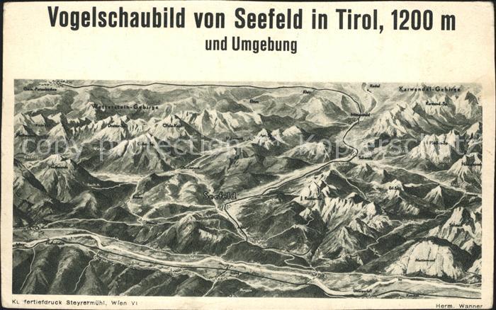 Seefeld Tirol und Umgebung aus der Vogelschau