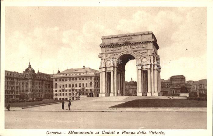 Genova Genua Liguria Monument ai Caduti e Piazza della Vittoria