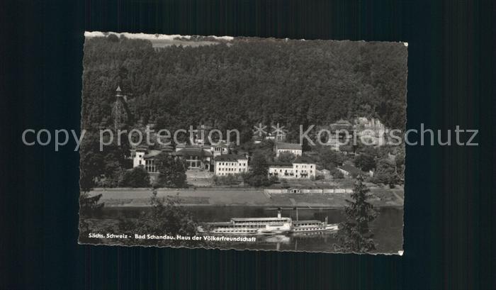 Bad Schandau Haus der Voelkerfreundschaft Elbe Dampfer