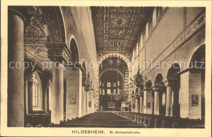 HILDESHEIM  CITY Inneres der St Michaeliskirche