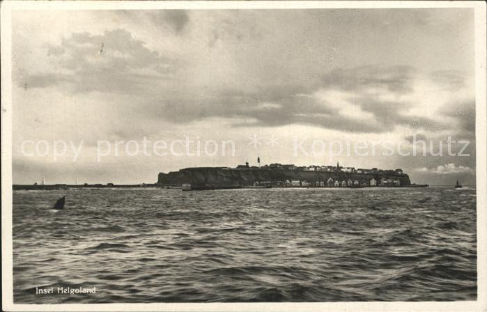 Insel Helgoland Ansicht vom Meer aus