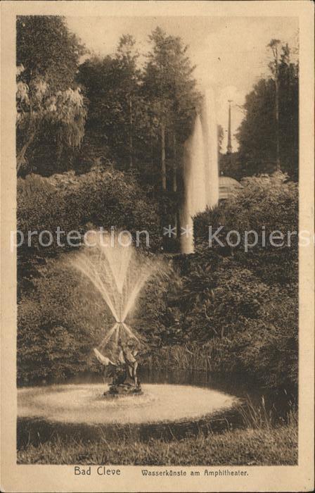 Bad Cleve Wasserkuenste am Amphitheater