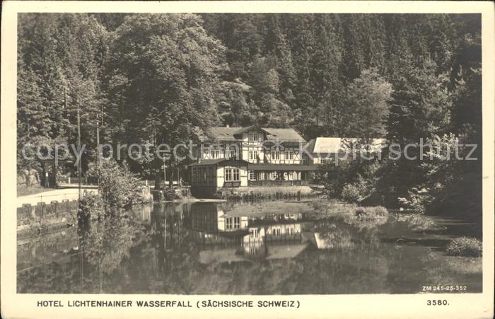 Lichtenhain Sebnitz Hotel Lichtenhainer Wasserfall Teich