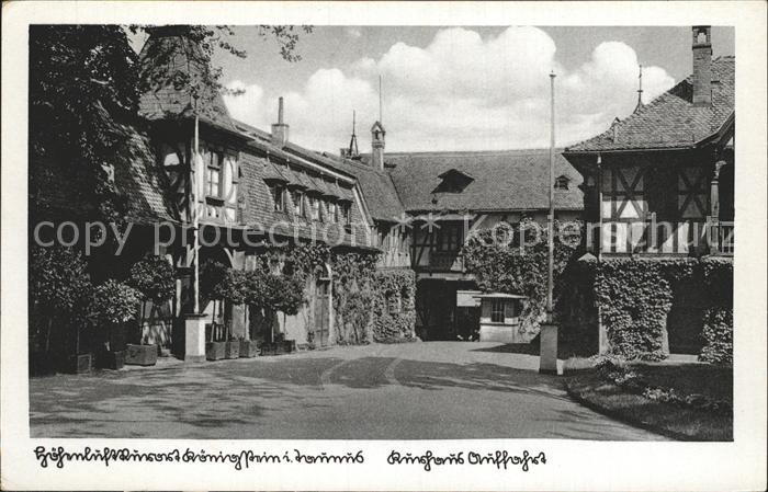 Koenigstein Taunus Hoehenluftkurort Kurhaus Auffahrt