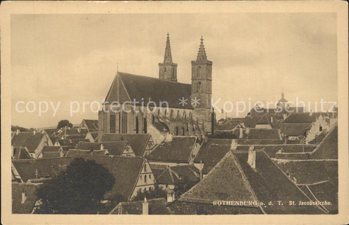 Rothenburg Tauber Altstadt St Jacobskirche