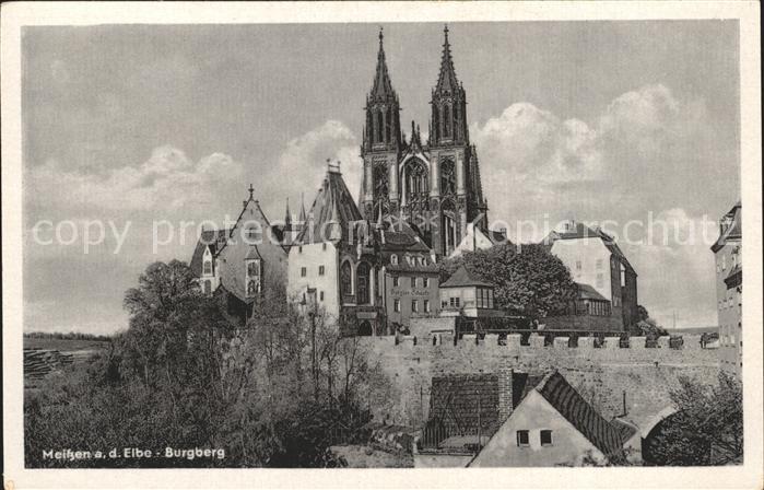 Meissen Elbe Sachsen Burgberg Albrechtsburg