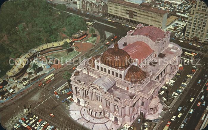Mexico City Palacio de Bellas Artes vista aerea