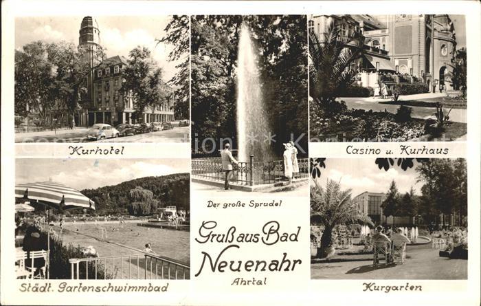 Bad Neuenahr-Ahrweiler Kurhotel Sprudel Casino Kurgarten Gartenschwimmbad