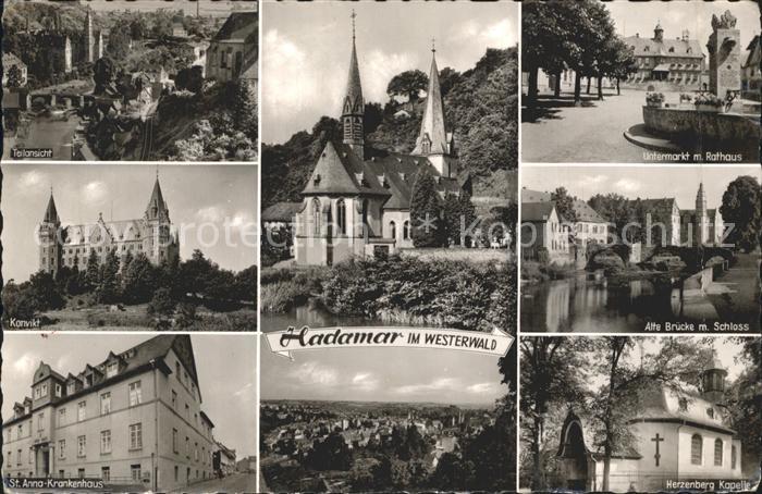 Hadamar Westerwald Konvikt Krankenhaus Kirche Untermarkt Rathaus Bruecke Schloss