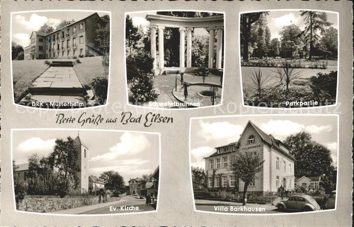 Bad Eilsen DRK Muetterheim Schwefelbrunnen Park Villa Burkhausen Kirche