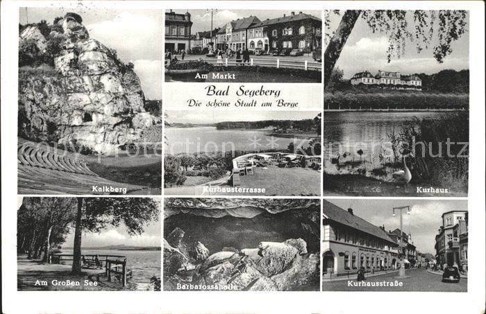 Bad Segeberg Kalkberg Grosser See Markt Kurhaus Terrasse Barbarossahalle Kurhaus