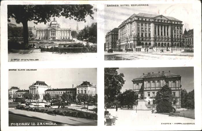 Zagreb Umjetn Paviljon Hotel Esplanada Jugosl Akademija NZ3