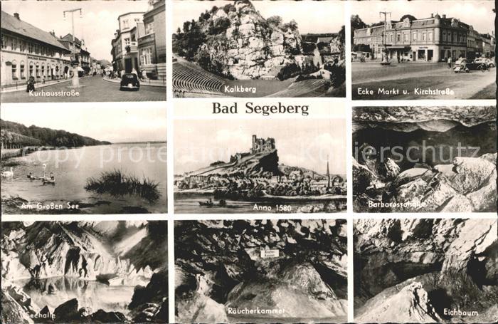 Bad Segeberg Kurhausstrasse Kirchstrasse Barbarossa Kalkberghoehle Grosser See S