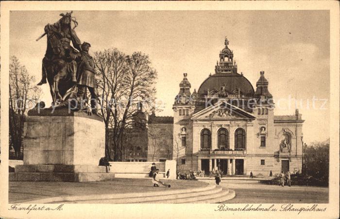 Frankfurt Main Bismarckdenkmal Schauspielhaus