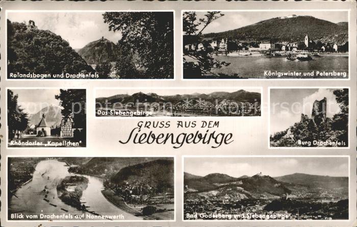 Koenigswinter Petersburg Burg Drachenfels Bad Godesberg Siebengebirge Nonnenwert