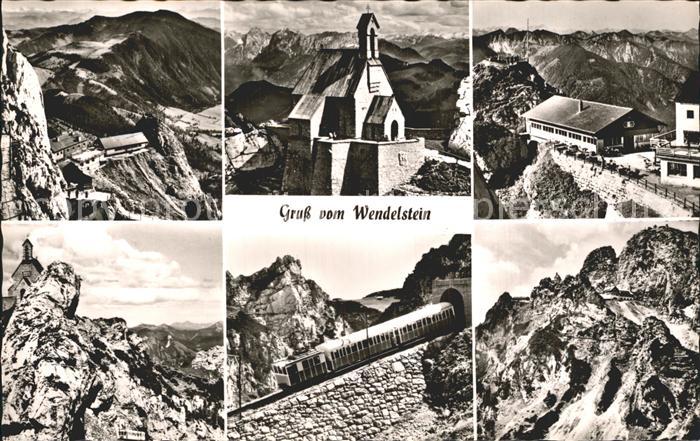 Bayrischzell Wendelstein Berghaus Kapelle Zahnradbad Gebirgspanorama