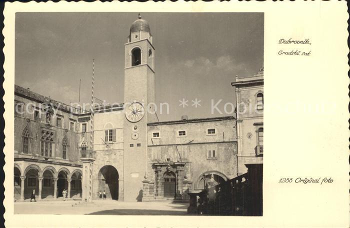 Dubrovnik Ragusa Gradski sat Glockenturm
